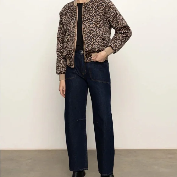 NWT Sanctuary Monroe Sateen Long Sleeve Bomber Jacket (size large) - Picture 4 of 11